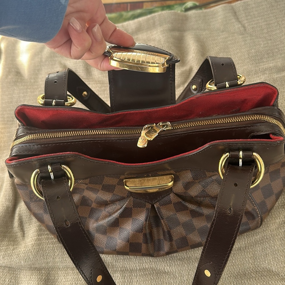 Louis Vuitton Damier Ebene Sistina PM Shoulder Bag - Picture 9 of 12